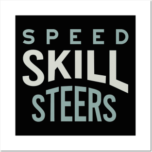 Speed Skill Steers Posters and Art